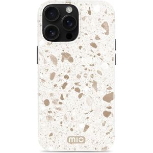 MIO MagSafe Apple iPhone 16 Pro Hoesje Hard Shell Back Cover Soft Terrazzo
