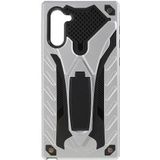 Samsung Galaxy Note 10 Hybride Combo Kickstand Hoesje Zilver