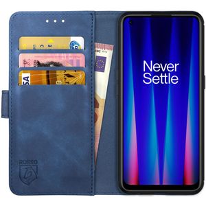 Rosso Element OnePlus Nord CE 2 5G Hoesje Book Cover Wallet Blauw