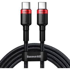 Baseus Cafule Series 100W PD2.0 Flash Charge USB-C Kabel 2m Rood