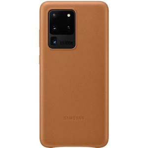 Origineel Samsung Galaxy S20 Ultra Hoesje Leather Cover Bruin
