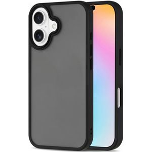 Apple iPhone 16 Hoesje Back Cover Matte Zwart