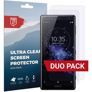 Rosso Sony Xperia XZ2 Compact Ultra Clear Screen Protector Duo Pack