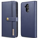 Huawei Mate 20 Lite Leren 2-in-1 Bookcase en Back Cover Hoesje Blauw