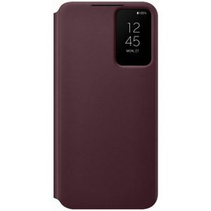 Origineel Samsung S22 Plus Hoesje Smart Clear View Cover Burgundy