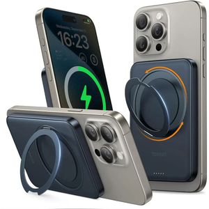 TORRAS Magnetische MagSafe Powerbank 5.000 mAh met 360° Standaard 15W Zwart