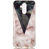 Huawei Mate 20 Lite TPU Hoesje met Marmer Print Bladeren