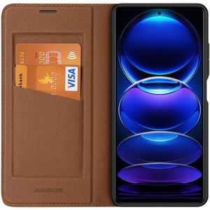 Dux Ducis Skin X2 Xiaomi Redmi Note 12 Pro Plus Hoesje Book Case Bruin