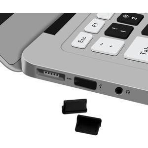 Stofdichte Plug (2-Pack) voor USB Poort Zwart