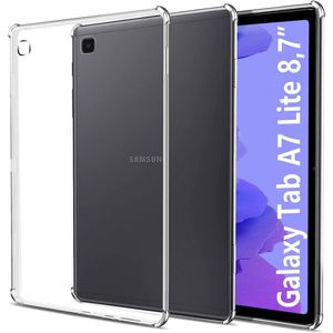 Samsung Galaxy Tab A7 Lite Hoes Schokbestendig TPU Transparant