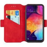Samsung Galaxy A41 Retro Portemonnee Hoesje met Standfunctie Rood