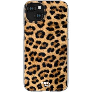 HappyCase Apple iPhone 15 Hoesje Flexibel TPU Wilde Panter Print