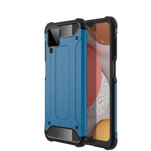 Samsung Galaxy A12 Hoesje Hybride Shock Proof Back Cover Blauw