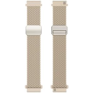 Dux Ducis` Mixture Pro Strap - Universeel Smartwatch Bandje 20MM - Beige