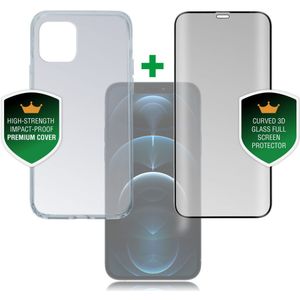 4smarts 360° Premium Protection Set Apple iPhone 12 / 12 Pro Zwart