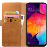 Rosso Element Samsung Galaxy A50 Hoesje Book Cover Lichtbruin