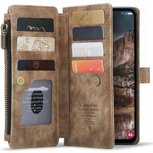 CaseMe C30 Samsung Galaxy A25 Hoesje Pasjeshouder Book Case Bruin