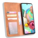 Samsung Galaxy Note 10 Lite Hoesje Vintage Wallet Book Case Bruin