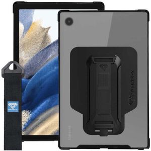 Armor-X Samsung Galaxy Tab A8 Hoes Shockproof met Strap Zwart