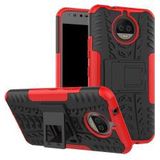 Motorola Moto G5S Plus Robuust Hybride Hoesje Rood