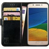 Rosso Element Motorola Moto G5s Hoesje Book Cover Zwart