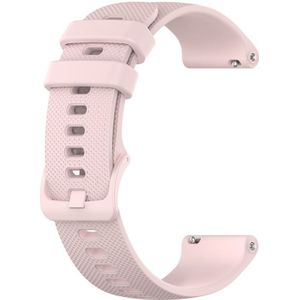 Universeel Smartwatch 18MM Bandje Siliconen met Gespsluiting Roze