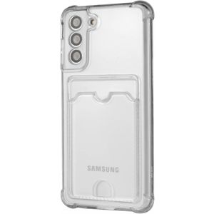 Samsung Galaxy S21 Hoesje Dun TPU met Pasjeshouder Transparant