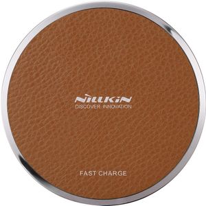 Nillkin Magic Disk Fast Wireless Charger 10W Draadloze Oplader Bruin