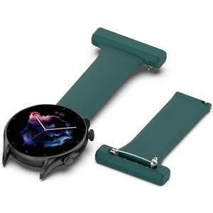 Universeel Smartwatch 22MM Siliconen Dames Verpleegkundige Band - Groen