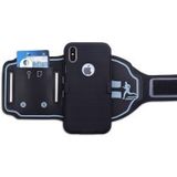 Apple iPhone X Sportarmband Back Cover Smooth Zwart