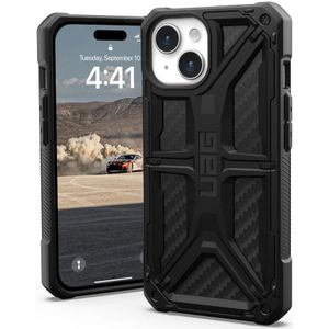 Urban Armor Gear Monarch Apple iPhone 15 Hoesje Carbon Fiber