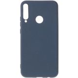 Huawei P40 Lite E Hoesje Matte Flexibele TPU Back Cover Case Blauw