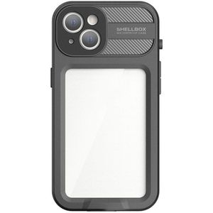 Apple iPhone 13 Hoesje Waterdicht Full Protect Case Transparant/Zwart