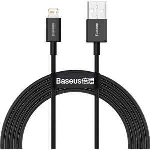 Baseus Superior Series USB naar Apple Lightning 2.4A Zwart 2 Meter