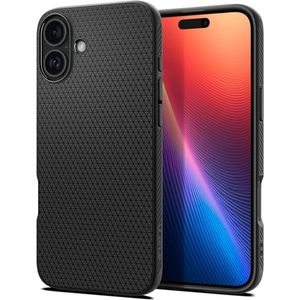 Spigen Liquid Air Hoesje iPhone 16 - Flexibel TPU Zwart