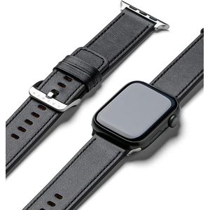 Ringke Leather Basic - Apple Watch 1-10/SE/Ultra Bandje - 49/45/44/42MM - Zwart