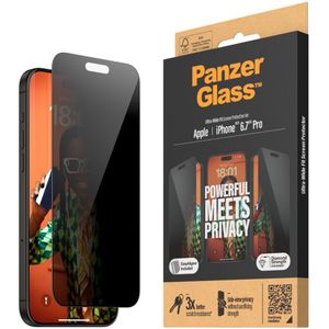 PanzerGlass Ultra-Wide iPhone 15 Pro Max Privacy Glass EasyAligner