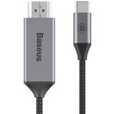 Baseus Video USB-C naar HDMI 4K HD Kabel Adapter 1.8 Meter Grijs