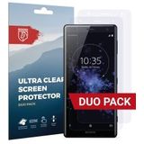 Rosso Sony Xperia XZ2 Ultra Clear Screen Protector Duo Pack