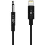 Belkin Apple Lightning naar 3.5mm Audio Kabel 1.8 Meter Zwart