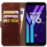 Rosso Element Huawei Y6 2018 Hoesje Book Cover Bruin