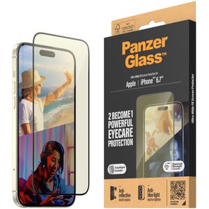PanzerGlass EyeCare Ultra-Wide iPhone 15 Plus Protector Easyaligner