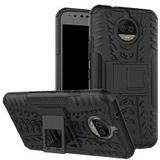 Motorola Moto G5S Plus Robuust Hybride Hoesje Zwart