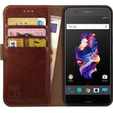 Rosso Element OnePlus 5 Hoesje Book Cover Bruin