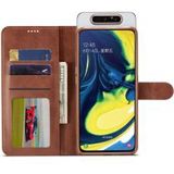 Samsung Galaxy A80 Stand Portemonnee Bookcase Hoesje Donkerbruin