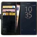 Rosso Element Sony Xperia XZ Premium Hoesje Book Cover Zwart