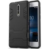 Hybride Nokia 8 Hoesje Zwart