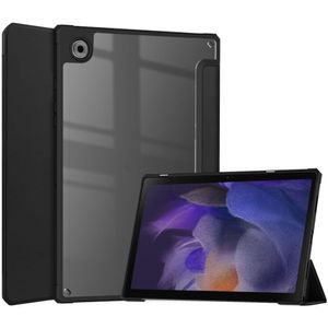 Samsung Galaxy Tab A8 Hoes Tri-Fold Book Case Kunstleer Zwart