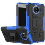 Hybride Motorola Moto G5S Back Cover Blauw