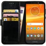 Rosso Element Motorola Moto E5 Plus Hoesje Book Cover Zwart